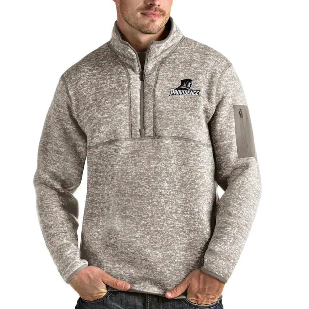 Providence College Friars Pullover Fleece in Oatmeal Tan Heather (Small)